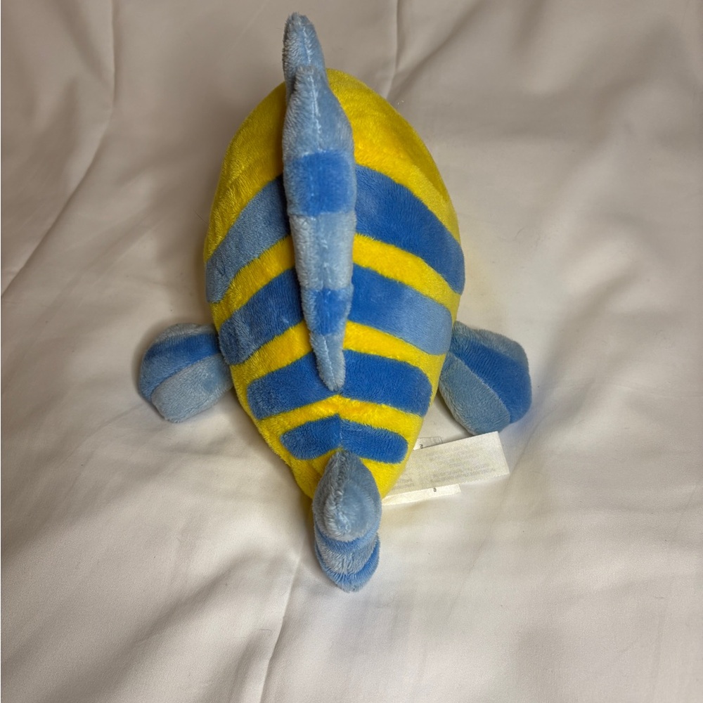 Disney Flounder from The Little Mermaid Yellow and Blue Fish Plush - Picture 8 of 10